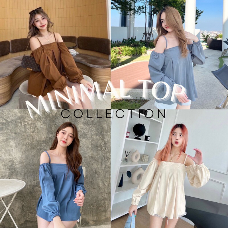 Minimal Top Minimal Style Mini Dress Women Top [𝗥𝗘𝗔𝗗𝗬 𝗦𝗧𝗢𝗖𝗞]🔥 | Shopee ...