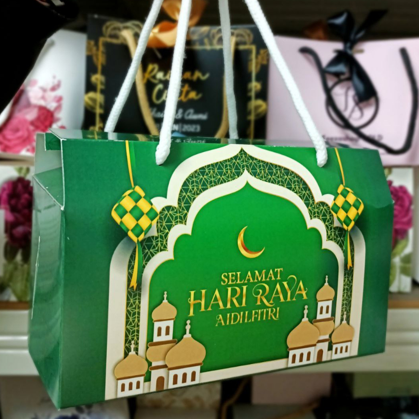 [NEW ITEM] 1 PCS HARI RAYA HANDBAG BOX L/RAYA BOX/IFTAR BOX/KOTAK ...