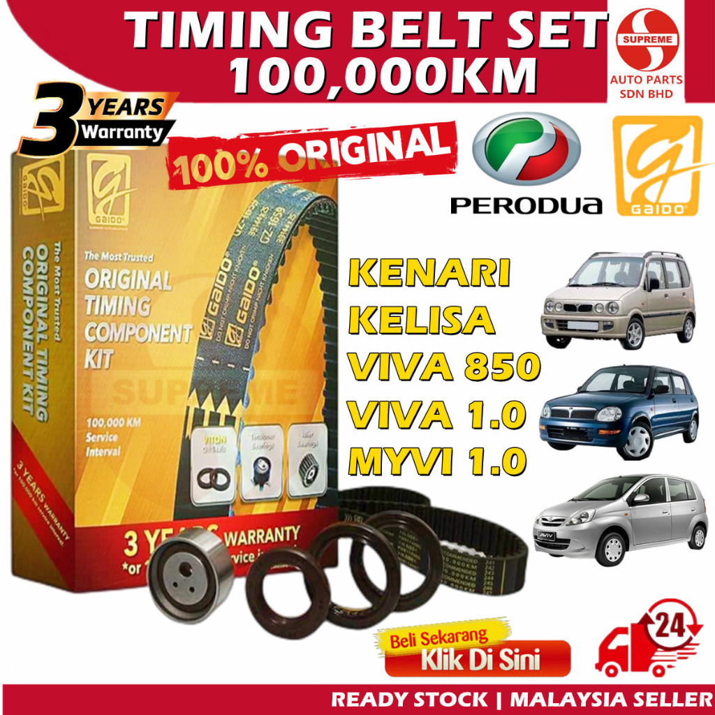 S2U Gaido Timing Belt Perodua Kenari Kelisa Viva 850 1.0 Myvi 111Y25