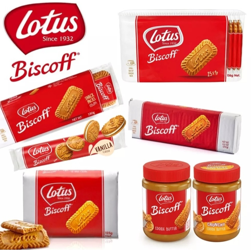 Lotus Biscoff 93g312g All Types Belgium Imported Crunchy / Smooth
