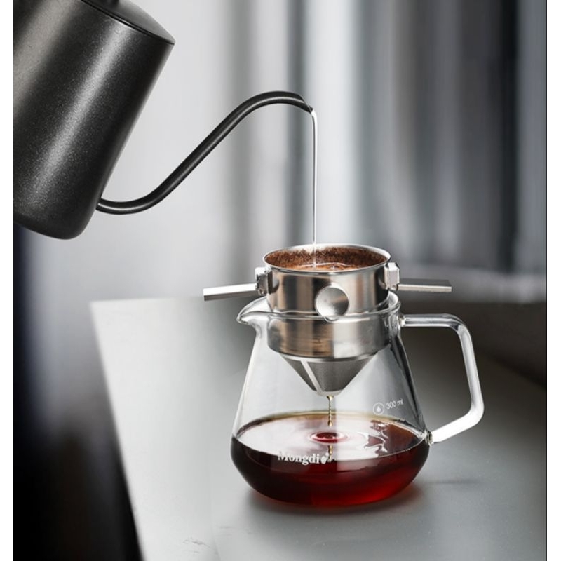 ANGEL COFFEE DRIPPER Whole 304 stainless steel | Shopee Malaysia