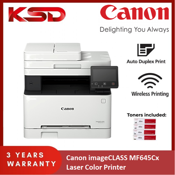 Canon imageCLASS MF645Cx (Print,Scan,Copy,Fax) Laser Color Printer ...