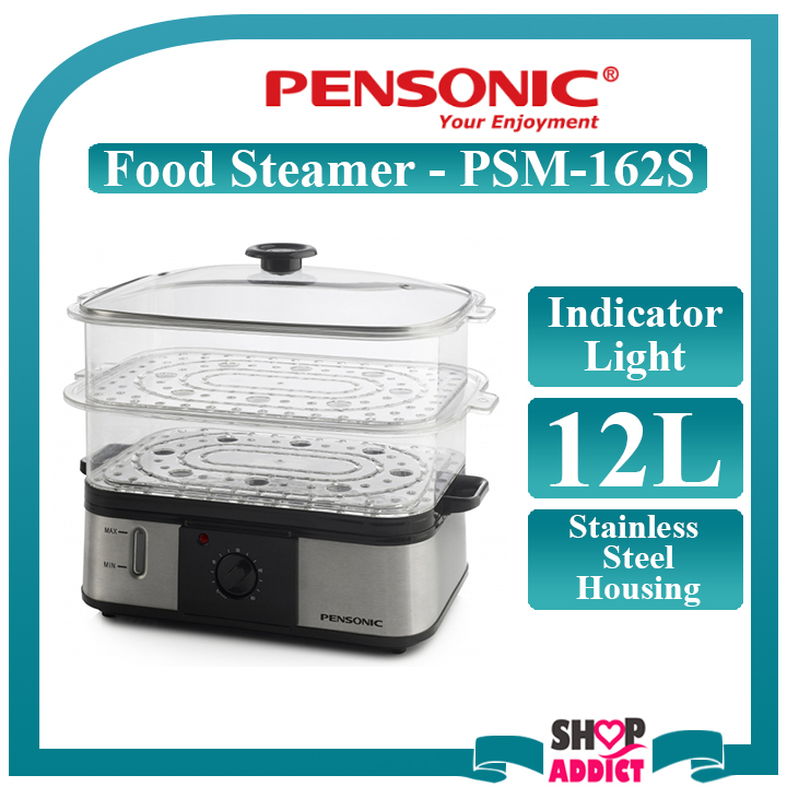 Pensonic Food Steamer with Steam Bowl 12L PSM162S/ Pengukus Makanan