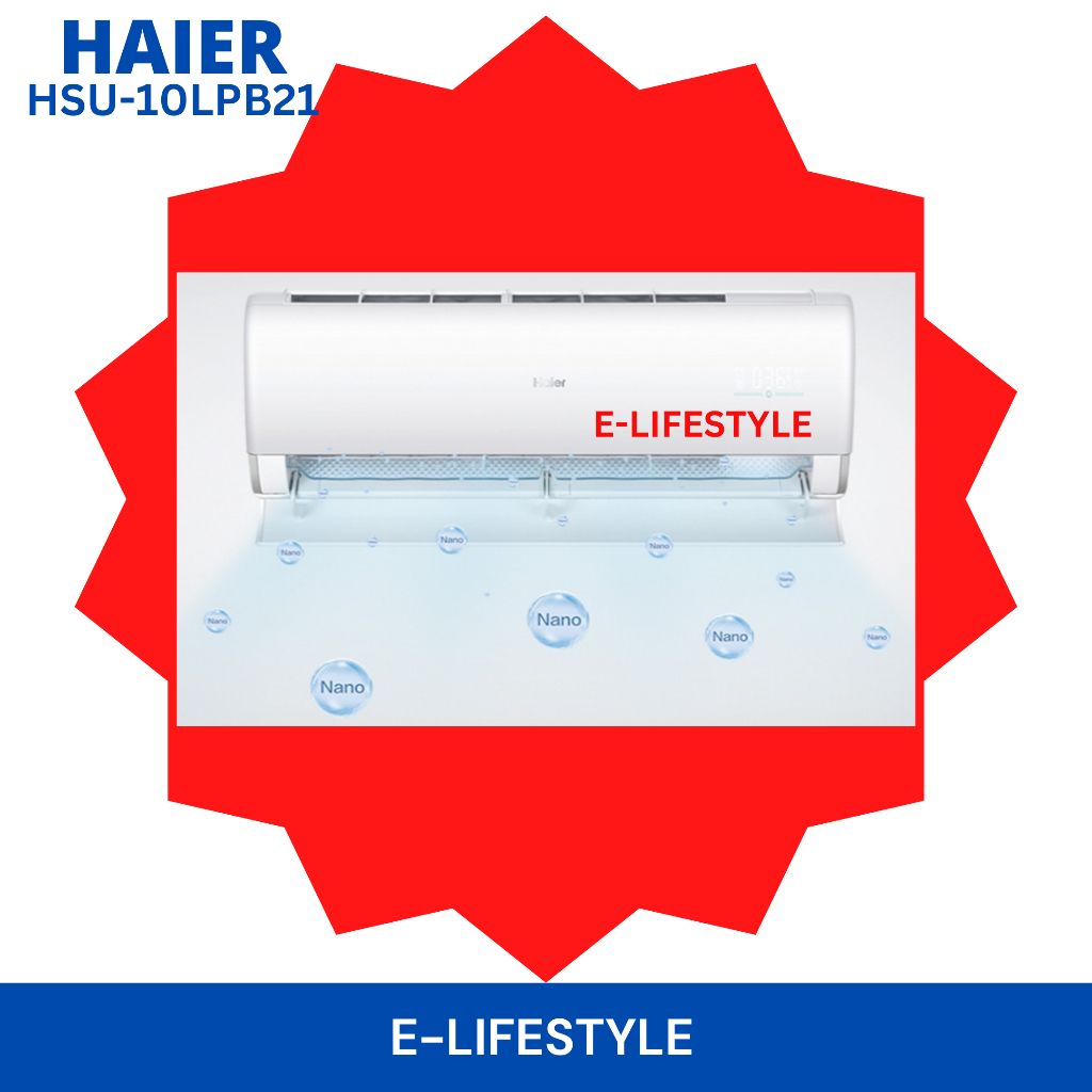 Haier air cond R32 Non Inverter Air Conditioner Ionizer HSU10LPB21