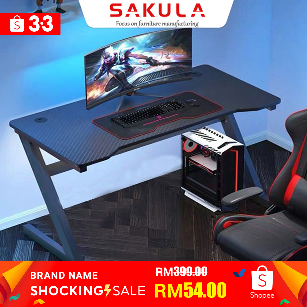 Sakula pc table office table meja belajar gaming table gaming desk
