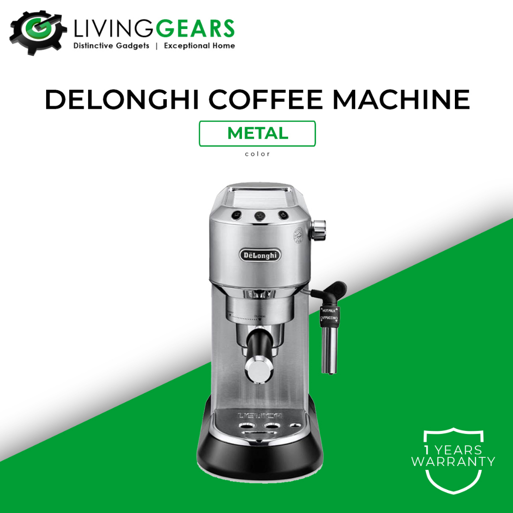 DeLonghi EC685 Dedica Style Pump Espresso Coffee Machine Double Cup