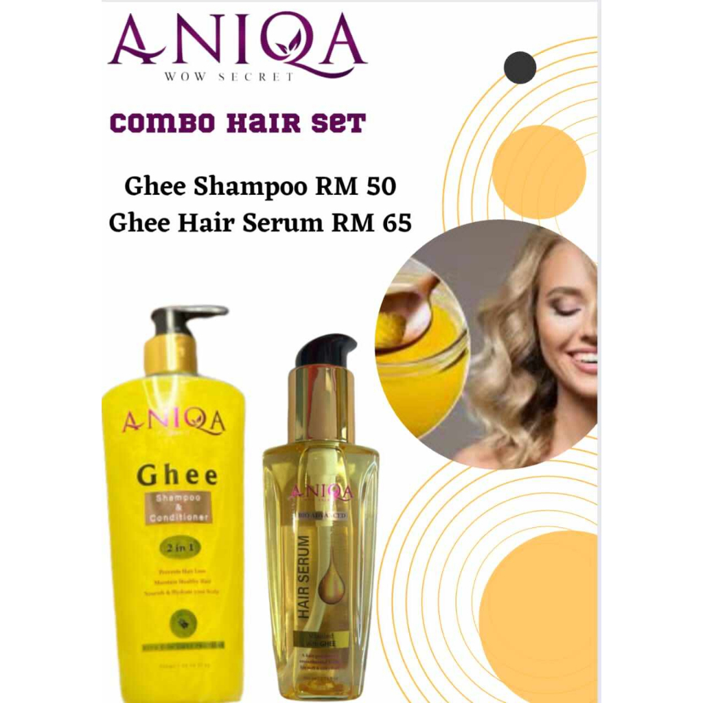 ANIQA GHEE SHAMPOO CONDITIONER 300 ML JS Shopee Malaysia