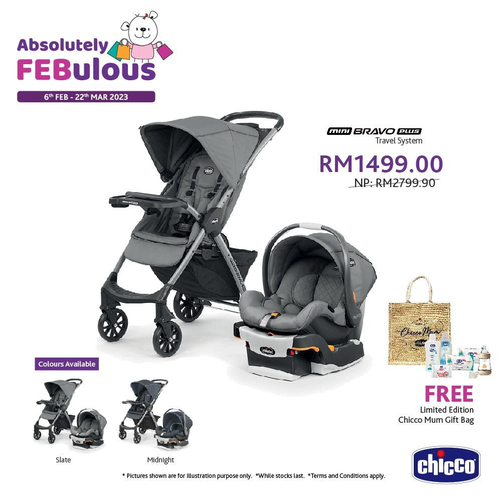 Chicco mini bravo plus cheap travel system