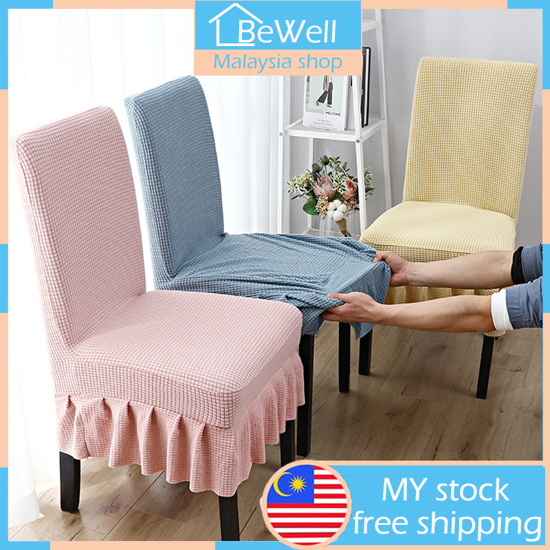 【MY STOCK】Super Soft Polar Fleece Fabric Skirt Chair Cover Modern