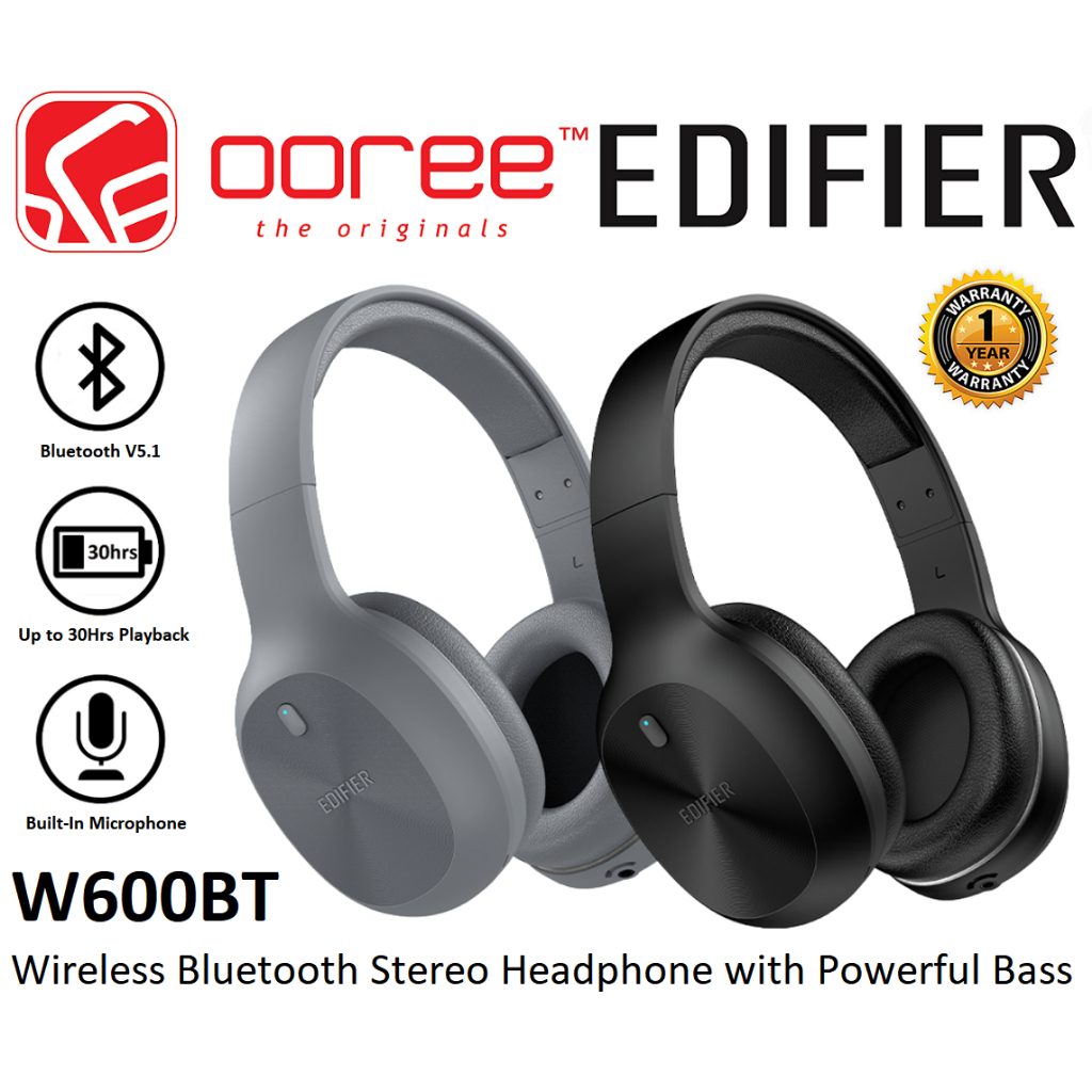 Edifier Auscultadores Bluetooth TWS W600BT Grey