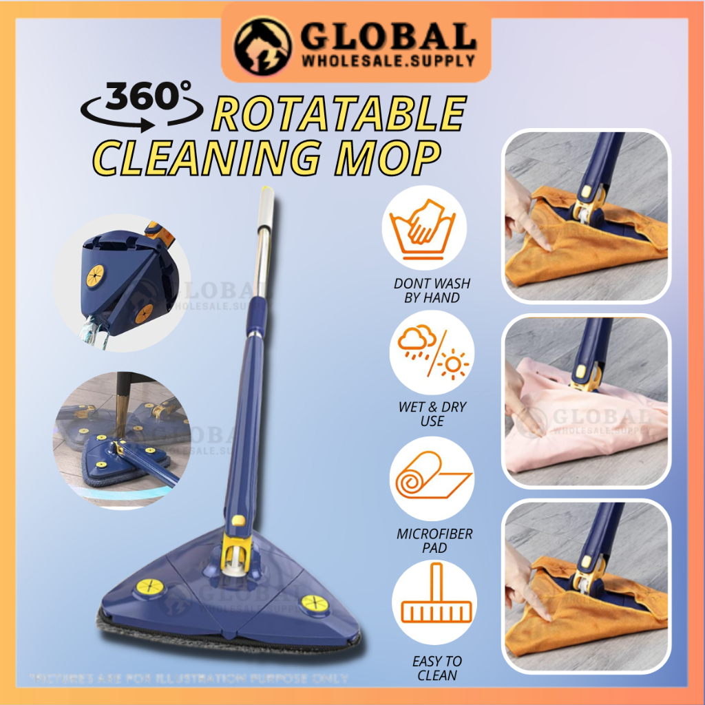 [READY STOCK] Triangle Mop Penyapu Mop Lantai Serbaguna Mop Lantai