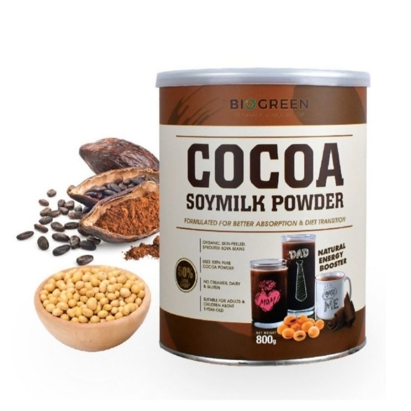 Biogreen Cocoa Soymilk (HALAL) 800g Shopee Malaysia