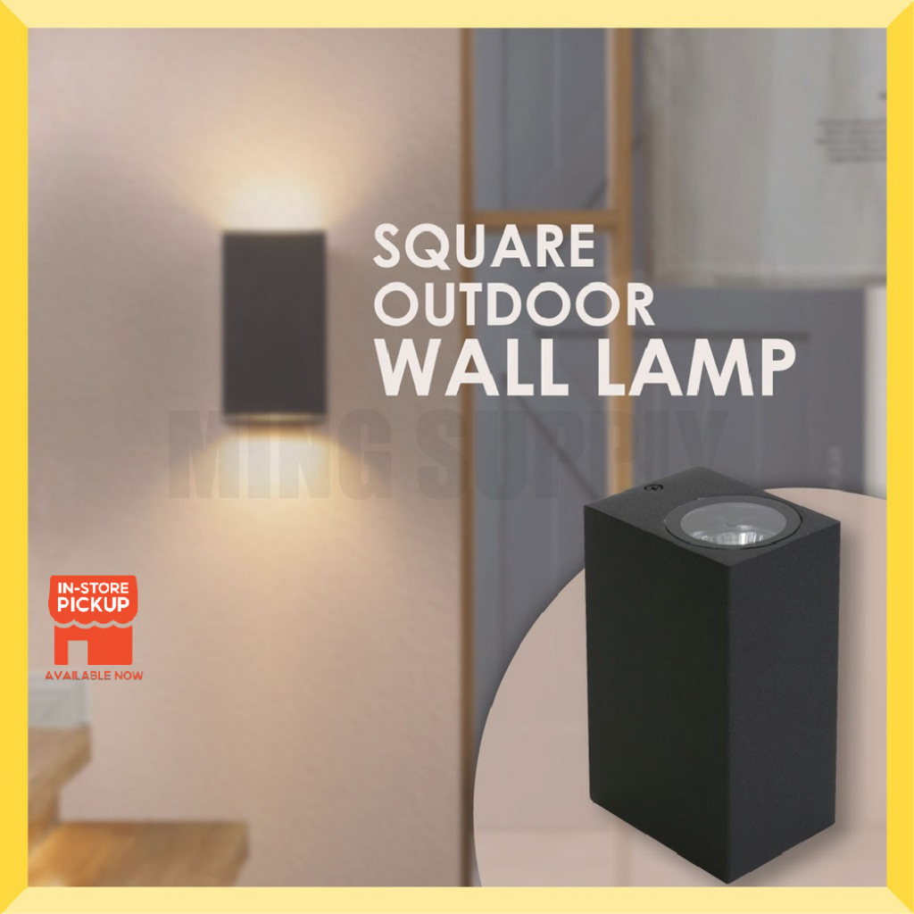 [Waterproof] LED Indoor Outdoor Wall Light Modern Aluminum Square ...