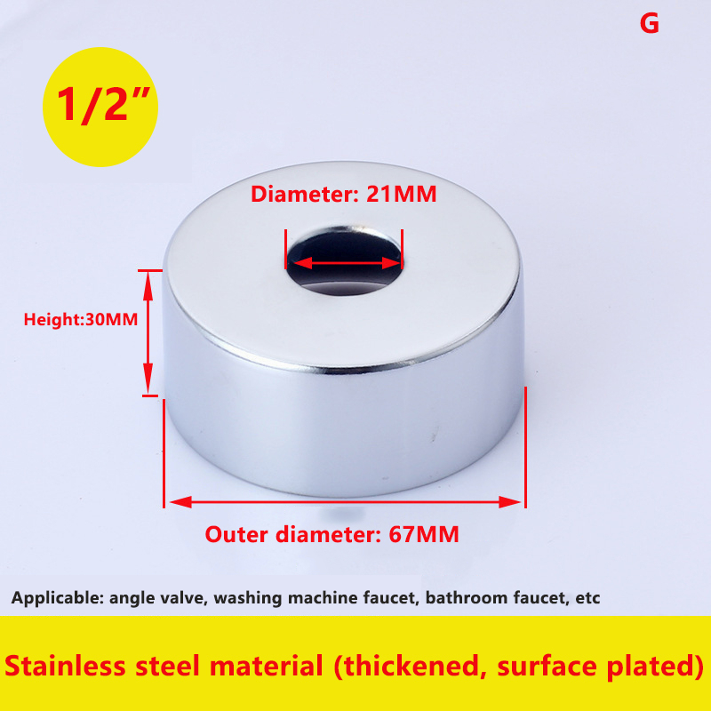 [Ready Stock] Stainless Steel Water Pipe Covers Angle Valve Tube