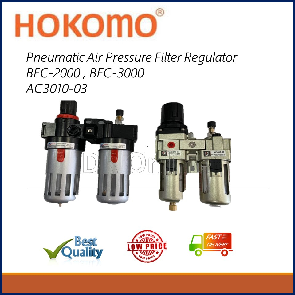 Pneumatic Air Compressor Pressure Filter Regulator 1/4,3/8 BFC-2000,BFC ...