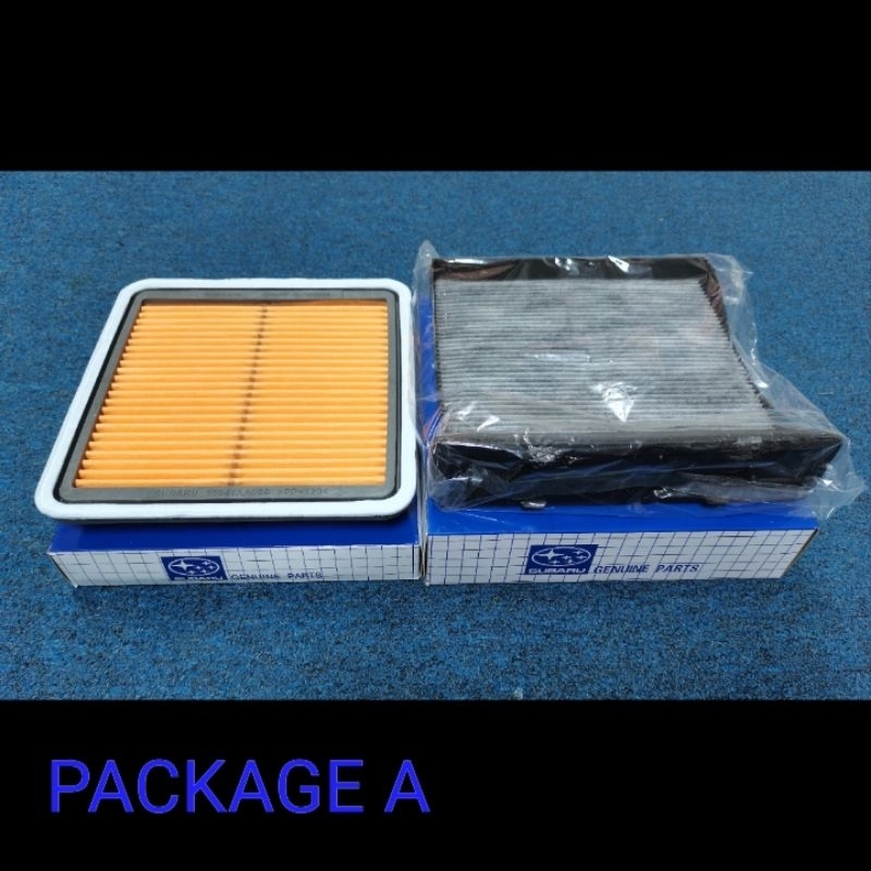 CABIN AIR FILTER CARBON & ENGINE AIR FILTER SUBARU XV/FORESTER (2011