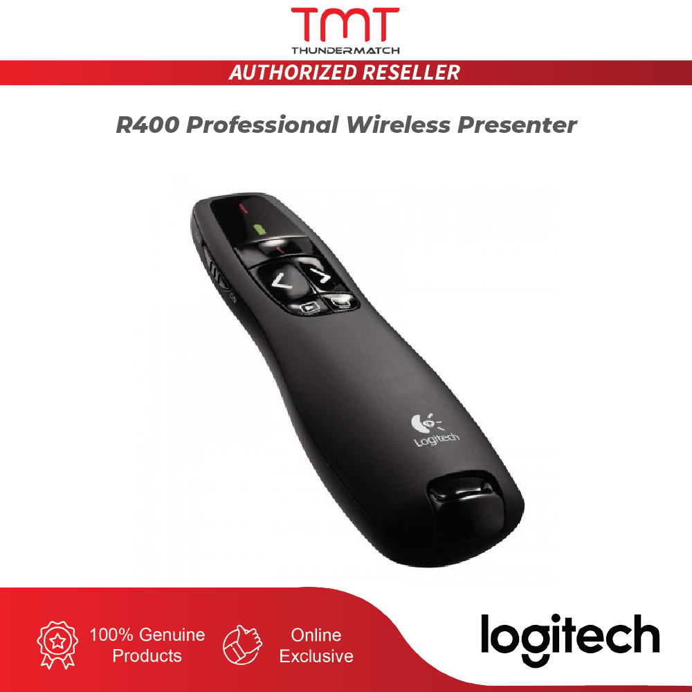 Logitech R400 Wireless Presenter/Mini Receiver | 3 Years Warranty ...