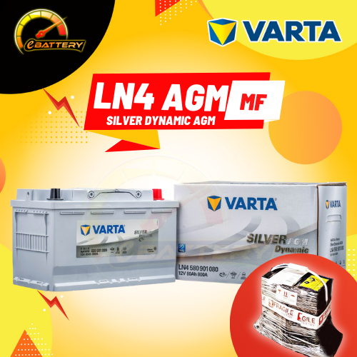 VARTA Silver Dynamic LN4 AGM | MERCEDES BENZ DIN80L | Stop Start