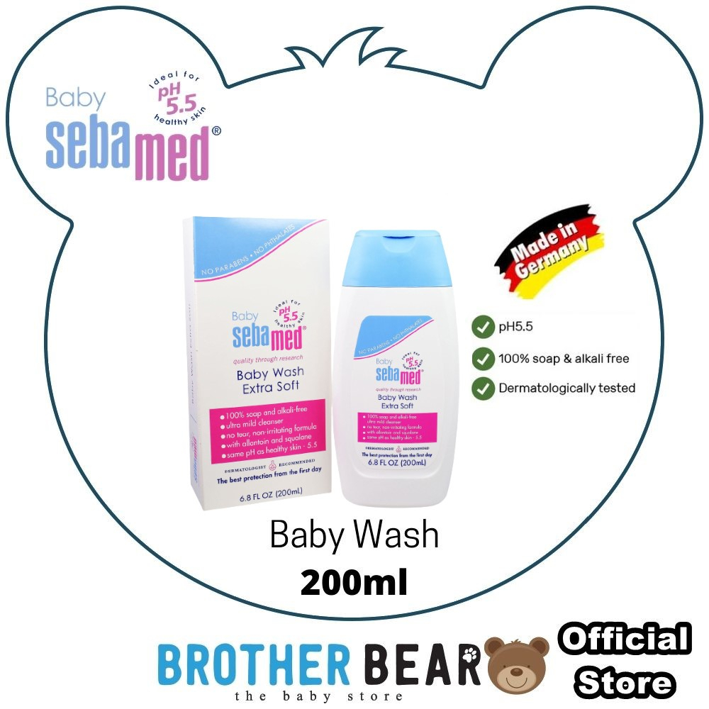 Sebamed Baby Wash Extra Soft 200ml/400ml (pH Head to Toe Wash