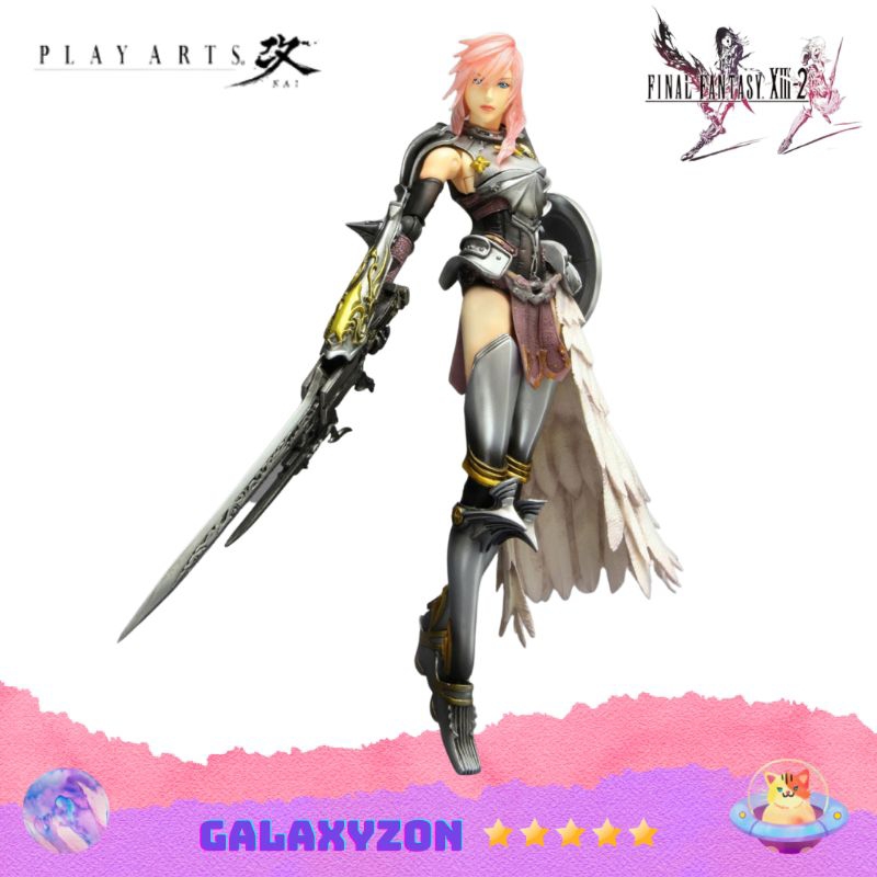 Play Arts Kai Final Fantasy XIII-2 Lightning Action Figure Japan Square ...