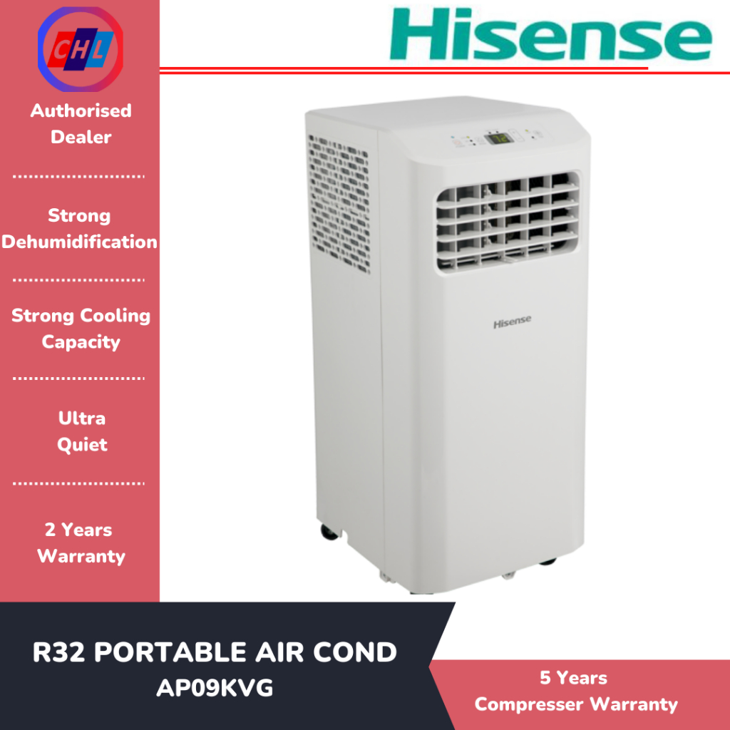 Hisense 1.0HP R32 Portable Air Conditioner AP09KVG-Hisense Warranty ...