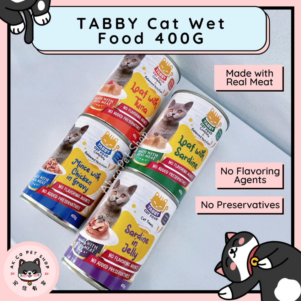 Tabby cat food sale