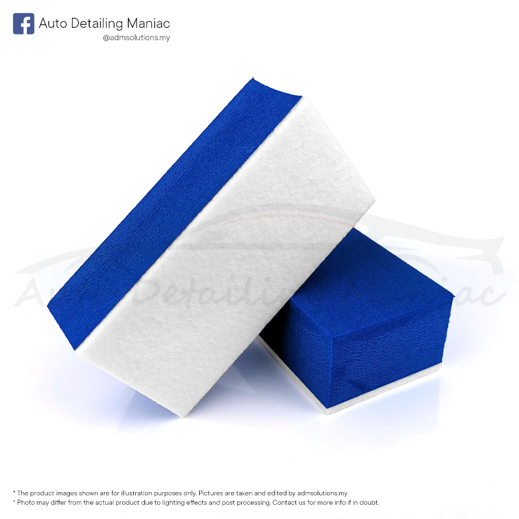 Glass Cleaning Applicator (Large) Rayon Hand Applicator, Wool Felt