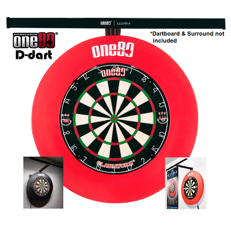 One80 Illumina Dartboard Light Bright Daylight Dart board Lighting