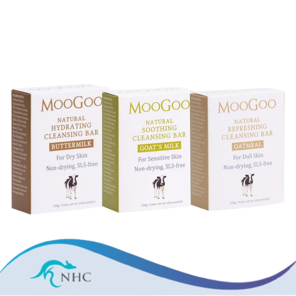 Moogoo Natural Hydrating Cleansing Bar Buttermilk / Goatmilk / Oatmeal
