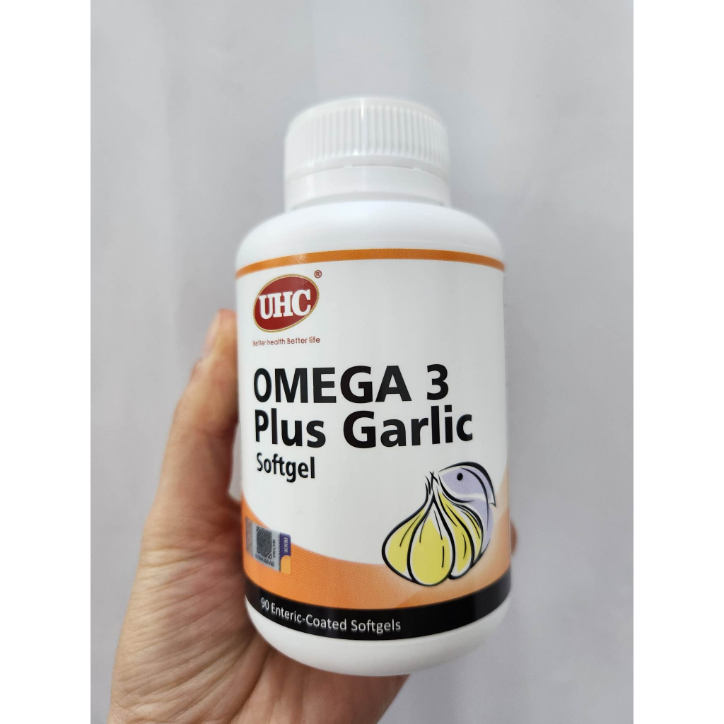 (EXP4/2024) UHC Omega 3 Plus Garlic 90's Shopee Malaysia