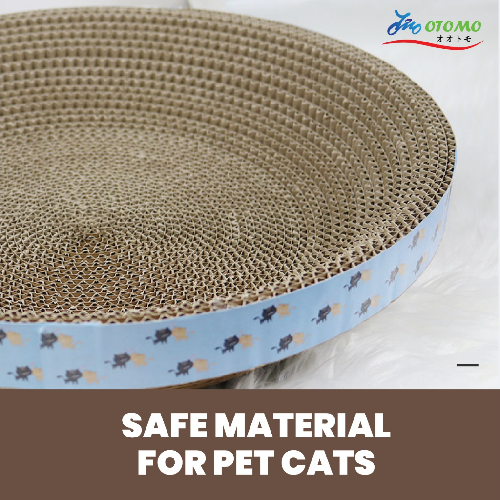 [READY STOCK] 33cm50cm XXL Cat Scratcher Catnip Cat Bed Cat Corrugated