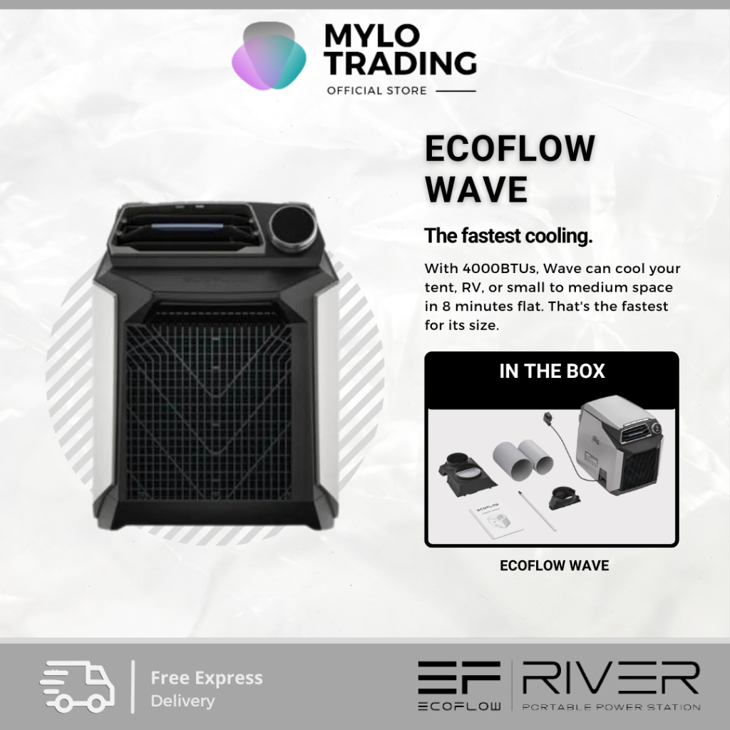 Ecoflow Smart Appliance Wave Portable Air Conditioner Combo Shopee