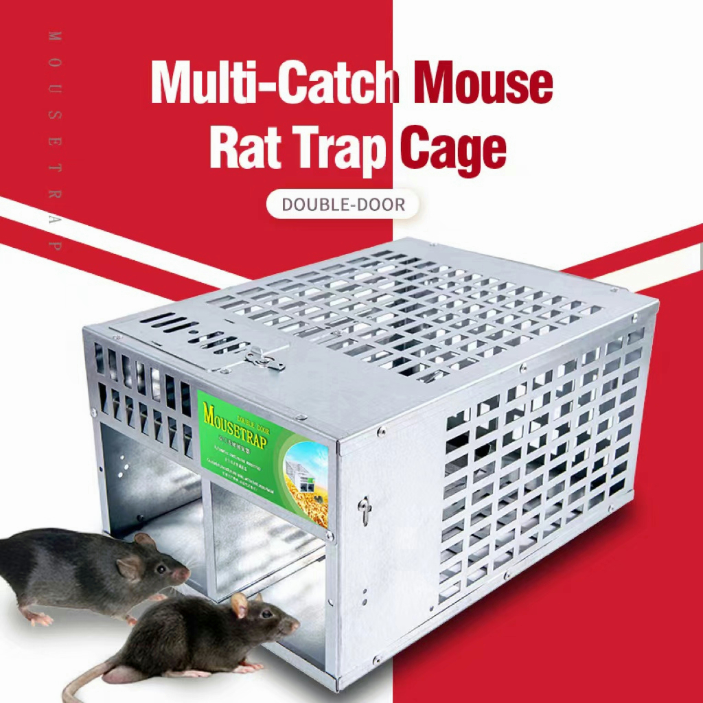 🐭Big Rat🐭Upgraded 2.0! 2 Pintu Perangkap Tikus Berterusan Automatik ...