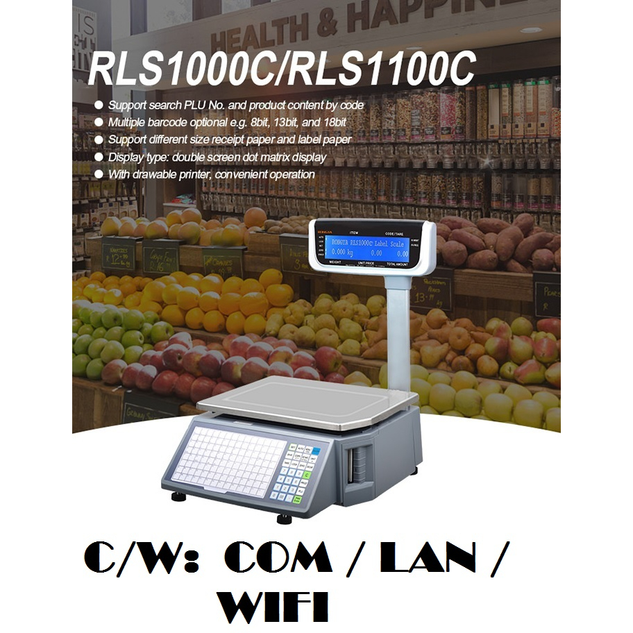 RONGTA WIFI RLS1100C WIFI 30KG BARCODE WEIGHING SCALE WITH 1 YEAR ...