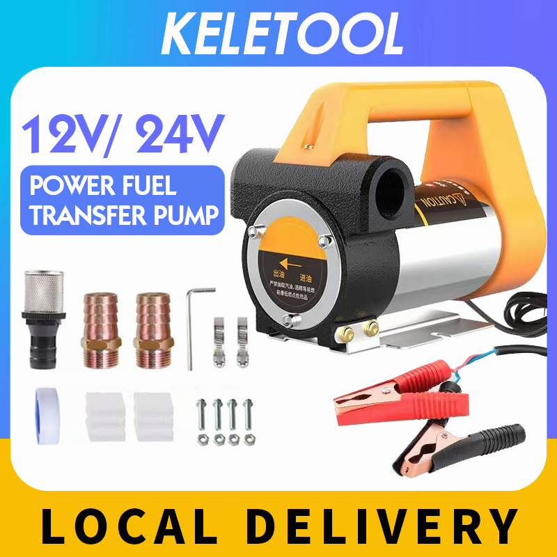12V Electric Automatic Fuel Transfer Pump For Pumping Diesel Kerosene Small Auto Refueling Oil