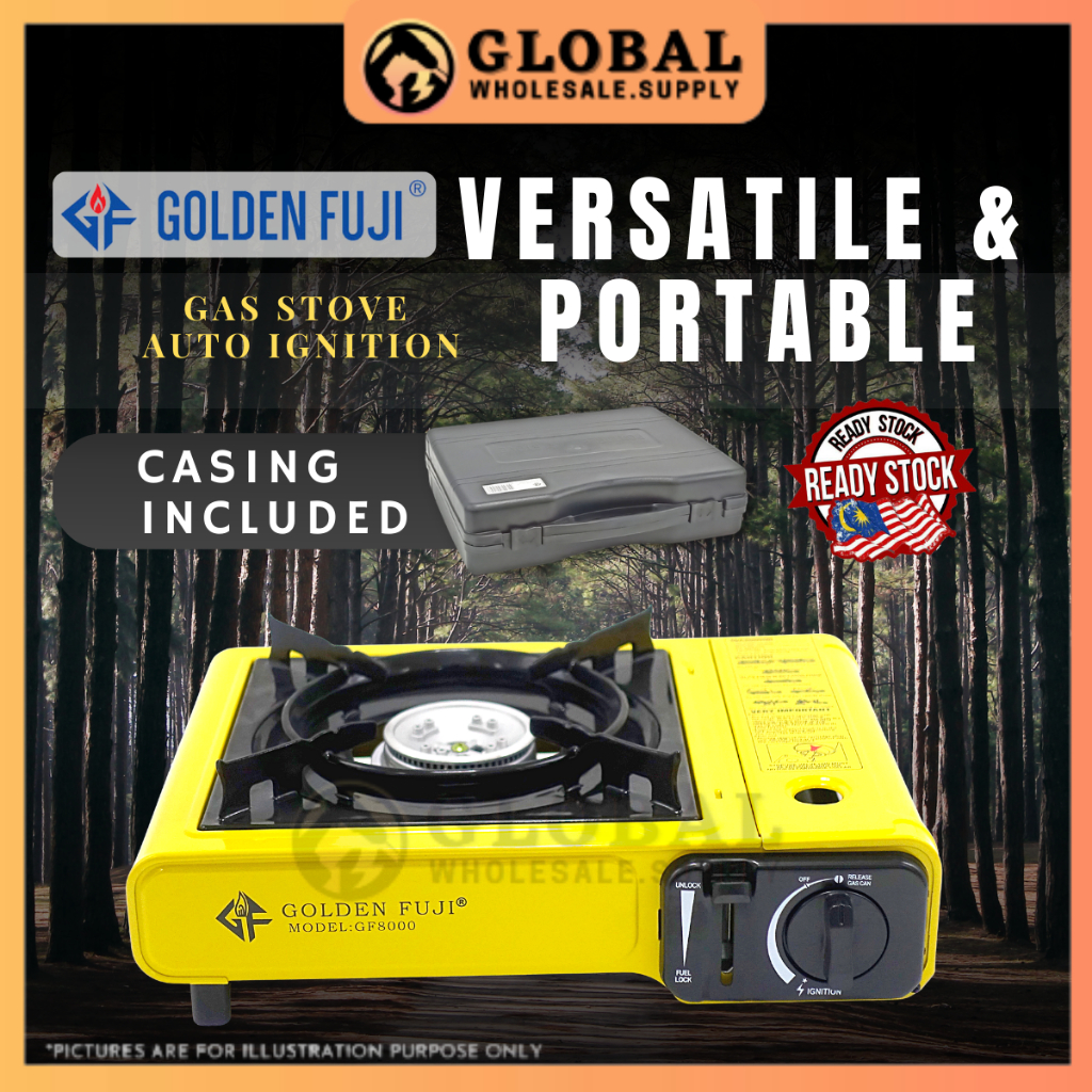 [READY STOCK] GOLDEN FUJI Portable Mini Gas Stove GF8000 Steam Boat