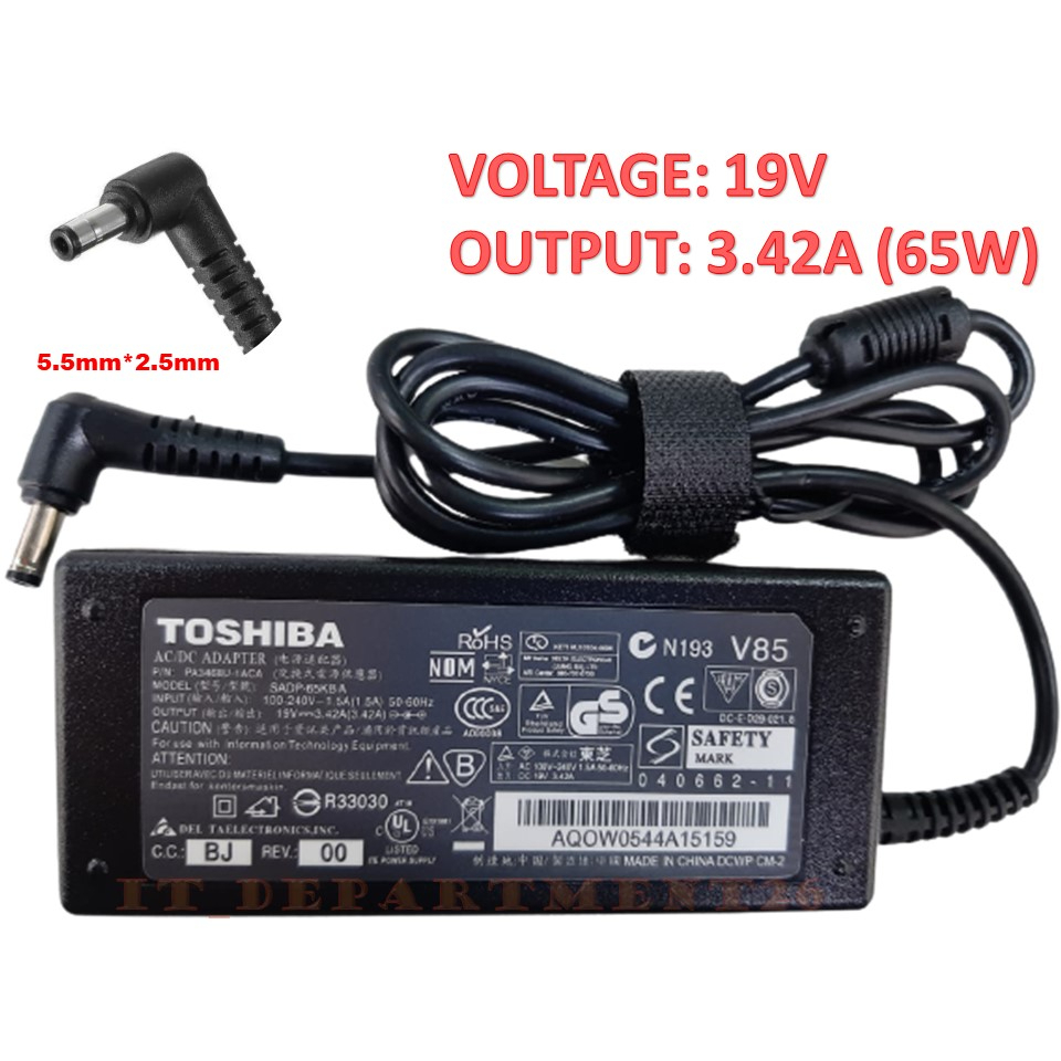 Toshiba DYNABOOK R63 R632 R634 R731 R732 RX3 SATELLITE B551 B552/G B554 R751  B35 Laptop Charger Adapter | Shopee Malaysia