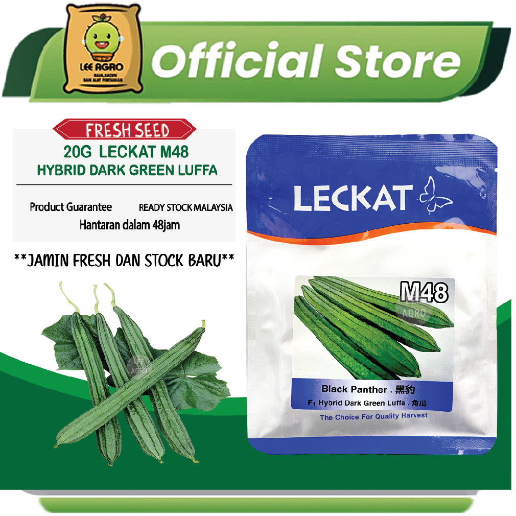 20G LECKAT M48 PETULA SEGI BLACK STAR F1 HYBRID DARK GREEN LUFFA/SEED ...