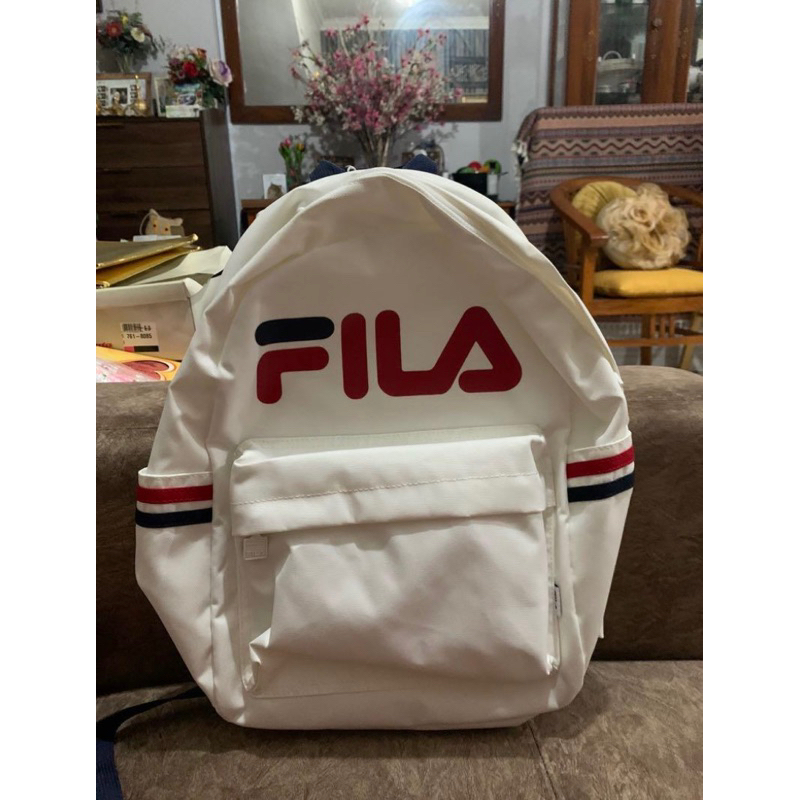 FILA White Backpack Bag