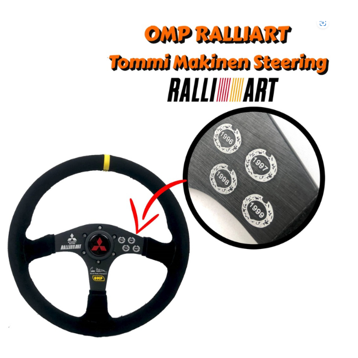 ORIGINAL MADE IN THAILAND STEERING OMP WRC NARDI MOMO RALLIART TOMMI ...