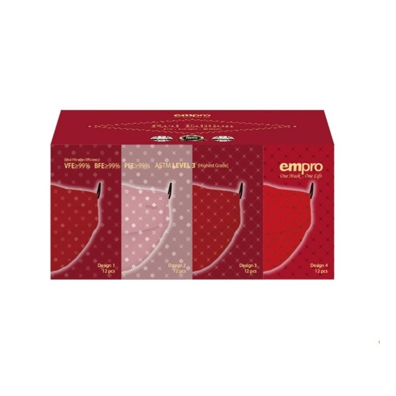 Empro Red Edition 3 ply surgical mask 48s | Shopee Malaysia