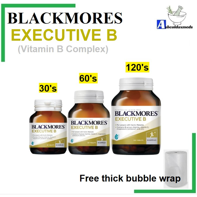 BLACKMORES Executive B 30's/60's/120's (Reduces Stress And Tiredness ...