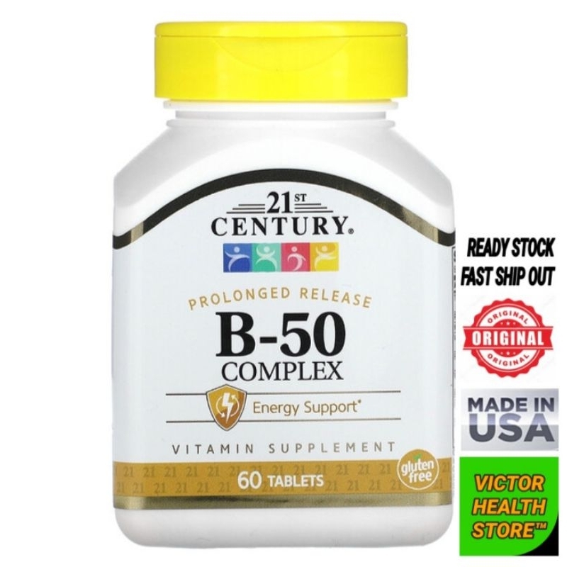 B-50 Complex, Prolonged Release, 60 Tablets | Vitamin B Complex | B50 ...