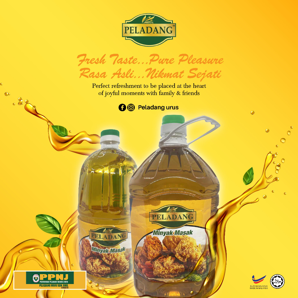 Peladang Cooking Oil 5kg 1 Bottle Minyak Masak Peladang 5kg