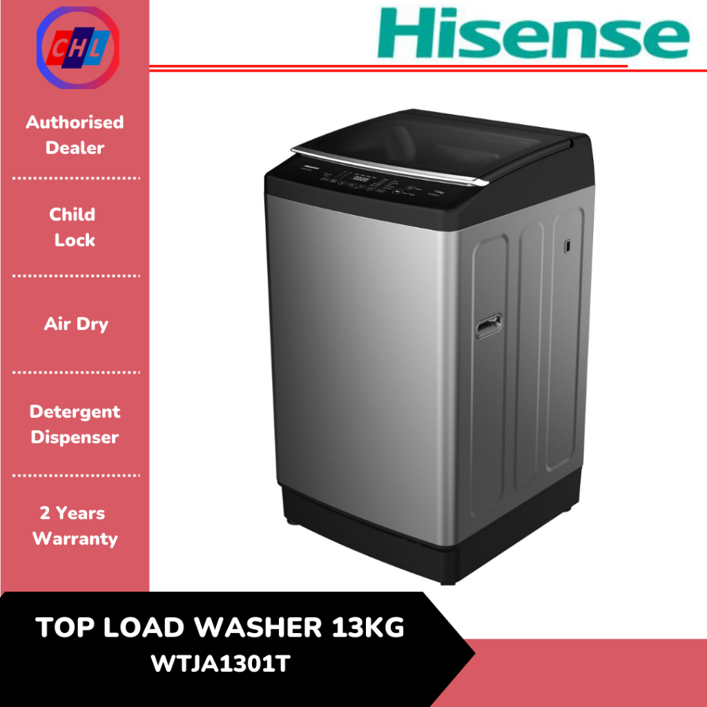 Hisense (Authorised Dealer) 13KG Top Load Automatic Washing Machine