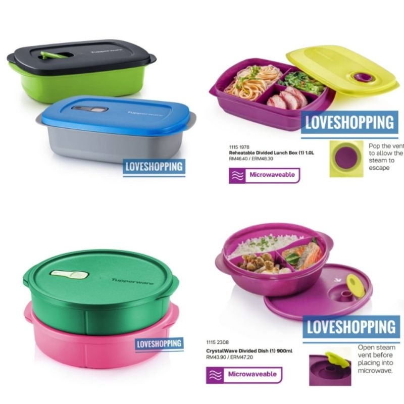 Reheatable Divided Lunch Box (1) 1.0L