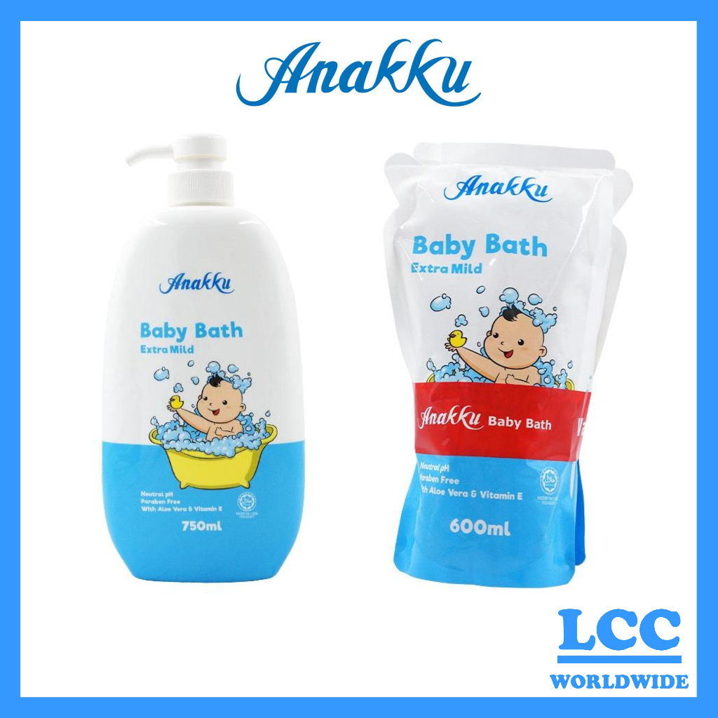 Anakku Baby Bath 750ml Bottle | 2x600ml Refill (Sabun Mandian Bayi ...