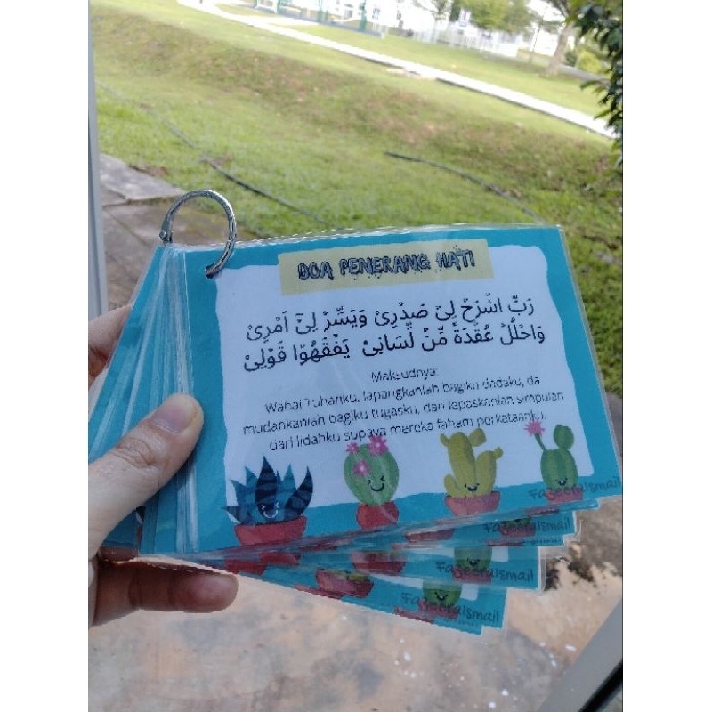 LAMINATED flashcards 12 doa harian anak anak | Shopee Malaysia