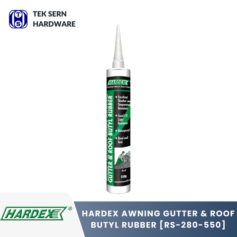 HARDEX Awning, Gutter & Roof Butyl Rubber/ Silicone Atap RS 280550