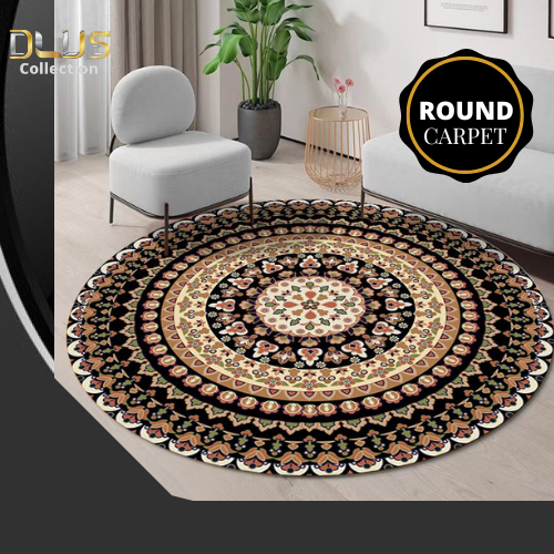 Premium 3D Carpet Round Anti Slip 180CM/180CM Rug Upgrade Design Room ...